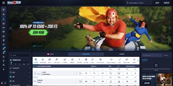 open Register page on Vegas Hero Casino 